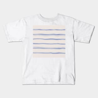 Boho Blue Mountains - Minimal Geometric Shapes Kids T-Shirt